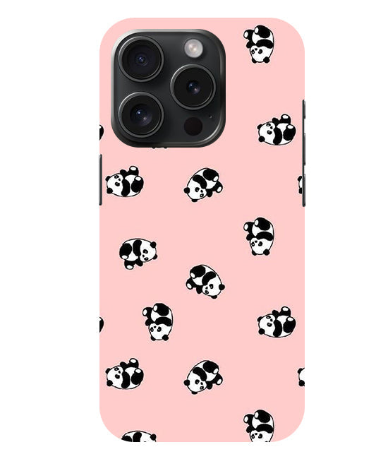 Cuties Panda Printed Back Cover For Apple Iphone 15 Pro Max