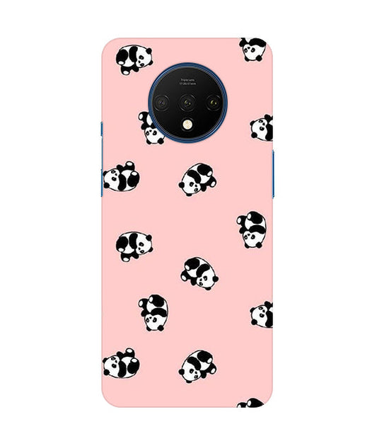 Cuties Panda Printed Back Cover For  Oneplus 7T