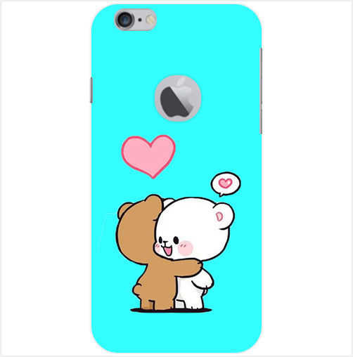 Love Panda Back Cover For  Apple Iphone 6/6S Logo Cut