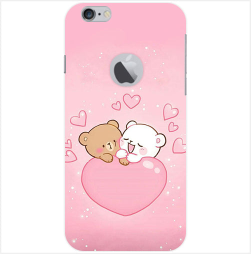 Smile Panda Back Cover For  Apple Iphone 6/6S Logo Cut