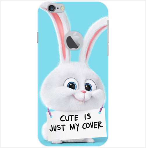 Cute is just my cover Back Cover For  Apple Iphone 6/6S Logo Cut