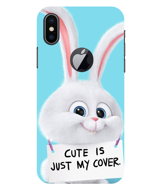 Cute is just my cover Back Cover For Apple Iphone X Logocut