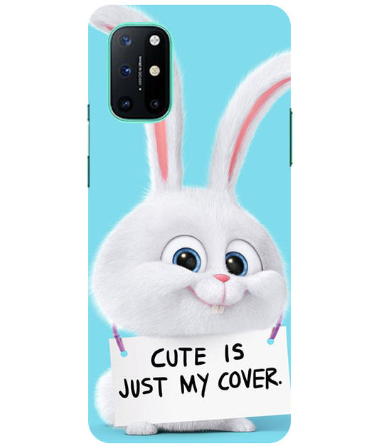 Cute is just my cover Back Cover For  Oneplus 8T