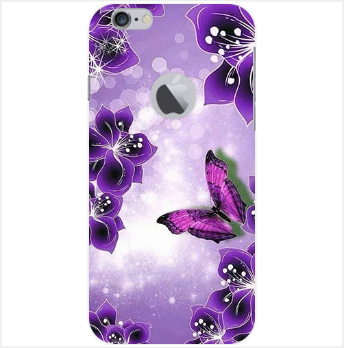 Butterfly Back Cover For Apple Iphone 6/6S Logo Cut