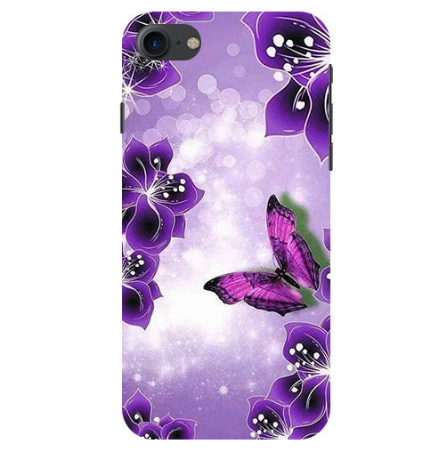 Butterfly Back Cover For Apple Iphone 8