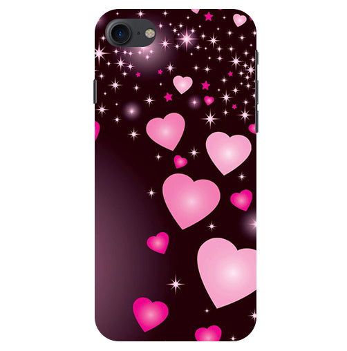Heart Design Printed Back Cover For Apple Iphone 8