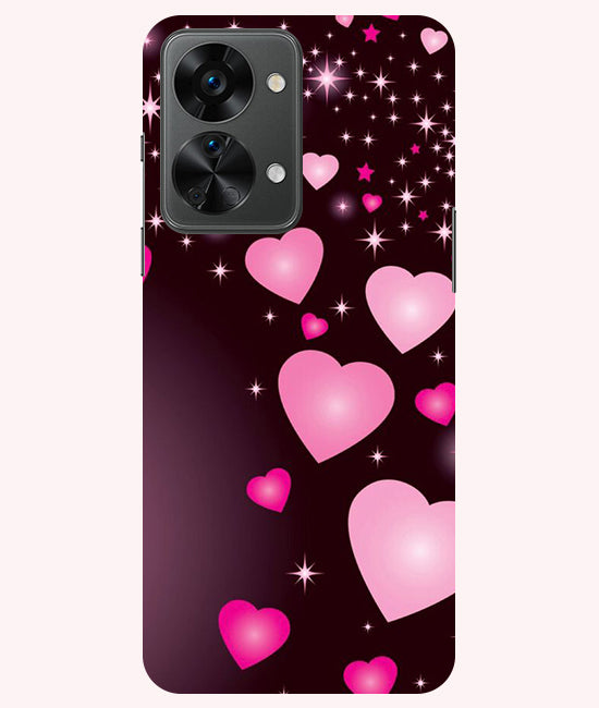 Heart Design Printed Back Cover For Oneplus Nord 2T 5G