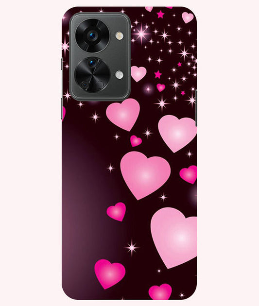Heart Design Printed Back Cover For Oneplus Nord 2T  5G