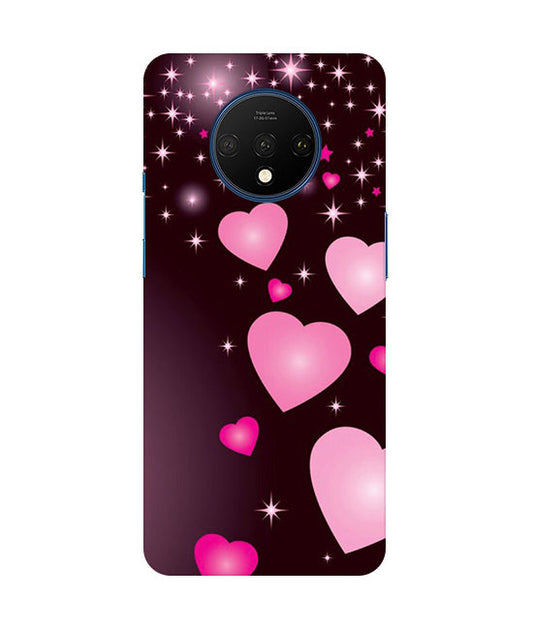 Heart Design Printed Back Cover For Oneplus 7T