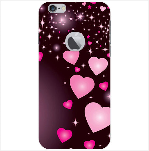 Heart Design Printed Back Cover For Apple Iphone 6/6S Logo Cut
