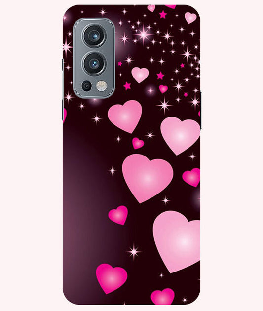 Heart Design Printed Back Cover For Oneplus Nord 2 5G