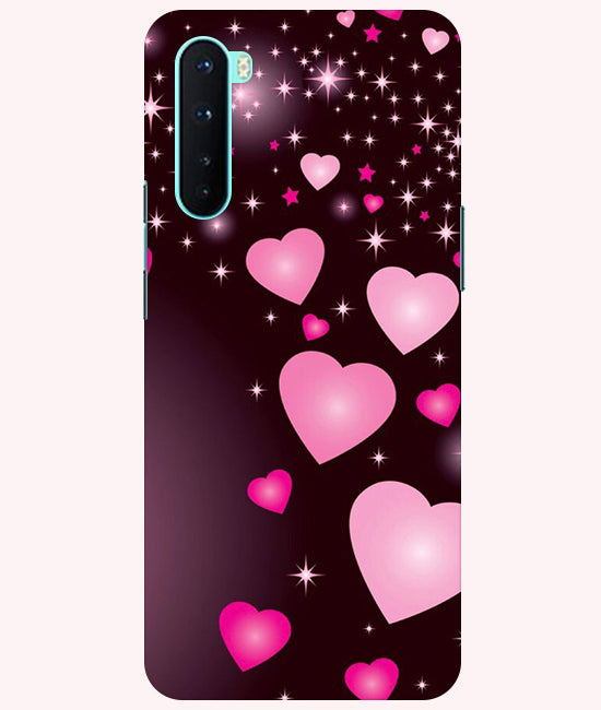 Heart Design Printed Back Cover For Oneplus Nord 5G