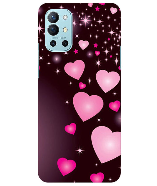 Heart Design Printed Back Cover For Oneplus 9R