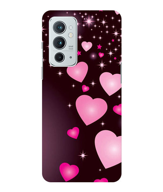 Heart Design Printed Back Cover For Oneplus 9RT