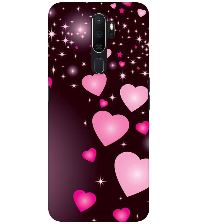 Heart Design Printed Back Cover For Oppo A9 2020