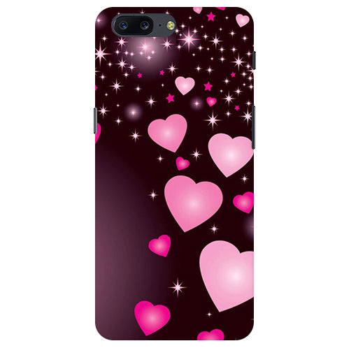 Heart Design Printed Back Cover For Oneplus 5