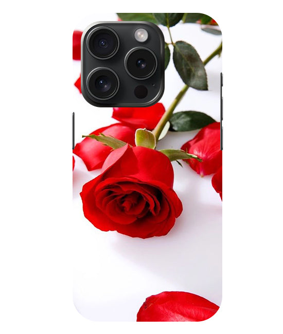 Rose Design Back Cover For Apple Iphone 15 Pro