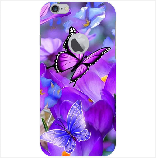 Butterfly 1 Back Cover For Apple Iphone 6/6S Logo Cut