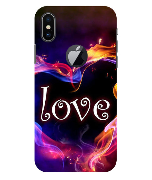 Love Back Cover For  Apple Iphone X Logocut