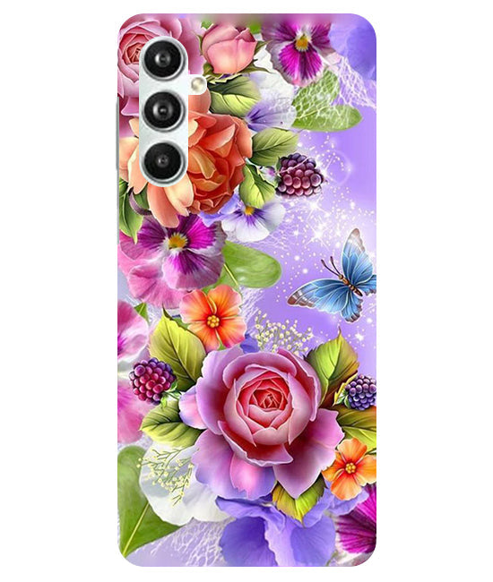 Flower Pattern Design Back Cover For Samsug Galaxy F34 5G / M34 5G