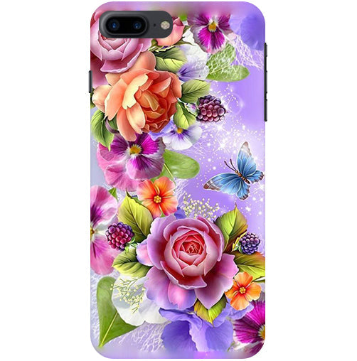 Flower Pattern Design Back Cover For  Apple Iphone 7 Plus