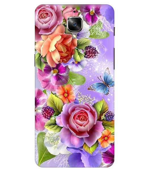 Flower Pattern Design Back Cover For  Oneplus 3/3T