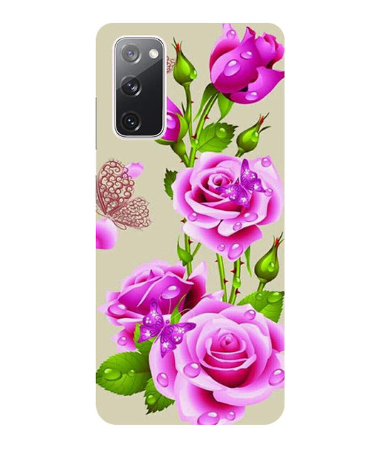 Flower Pattern 1 Design Back Cover For  Samsug Galaxy S20 FE 5G