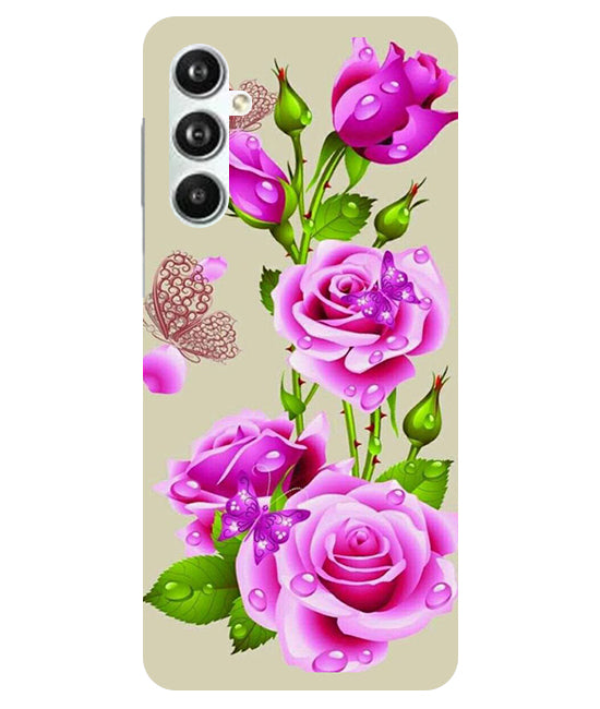 Flower Pattern 1 Design Back Cover For Samsug Galaxy F34 5G