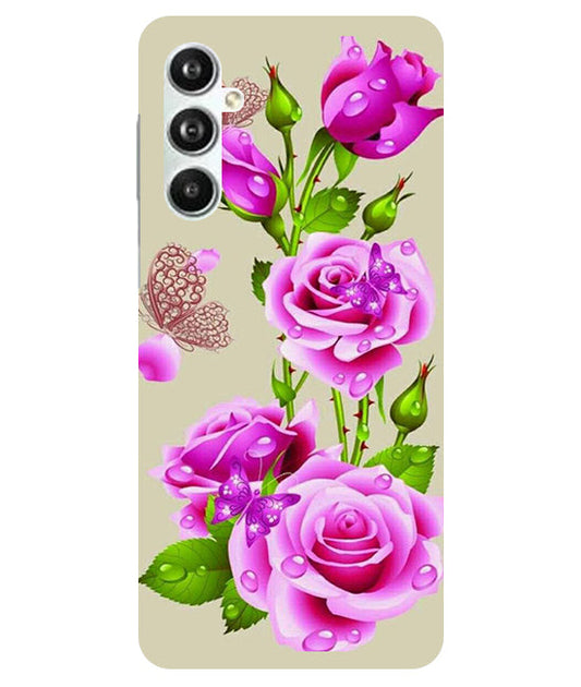 Flower Pattern 1 Design Back Cover For  Samsug Galaxy F34 5G