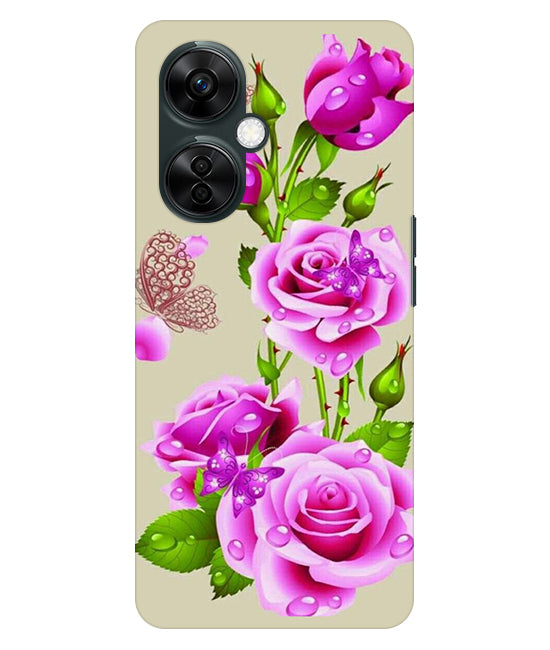 Flower Pattern 1 Design Back Cover For Oneplus Nord CE 3 Lite 5G