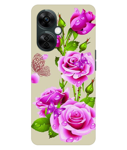 Flower Pattern 1 Design Back Cover For  Oneplus Nord CE 3 Lite 5G