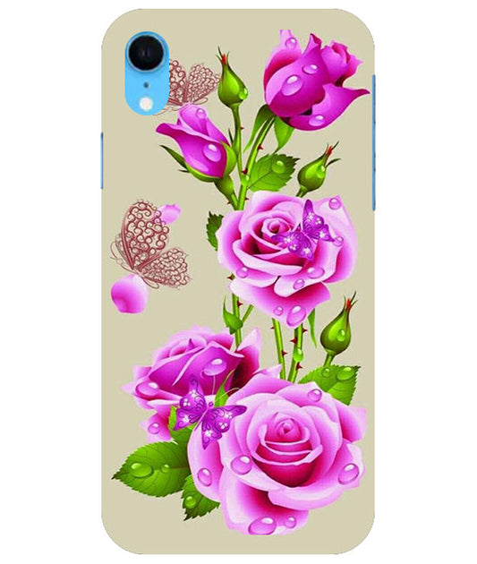 Flower Pattern 1 Design Back Cover For  Apple Iphone Xr