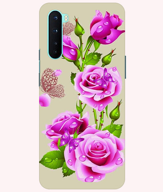 Flower Pattern 1 Design Back Cover For  Oneplus Nord  5G