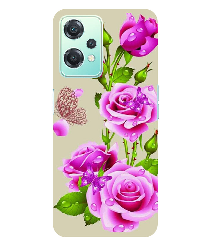 Flower Pattern 1 Design Back Cover For Oneplus Nord CE 2 Lite 5G