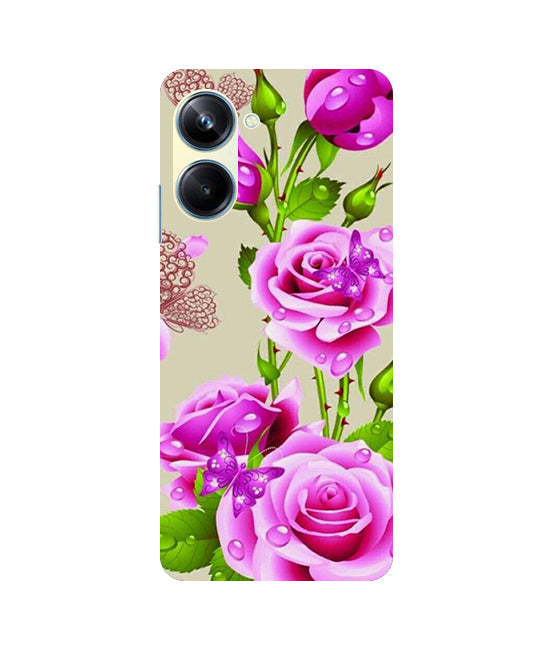 Flower Pattern 1 Design Back Cover For Realme 9i 5G