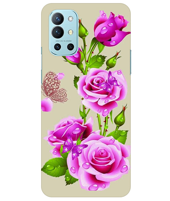 Flower Pattern 1 Design Back Cover For Oneplus 9R