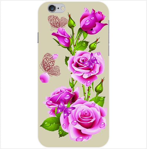 Flower Pattern 1 Design Back Cover For Apple Iphone 6/6S