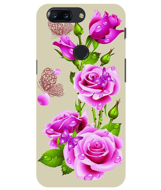 Flower Pattern 1 Design Back Cover For Oneplus 5T