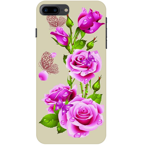 Flower Pattern 1 Design Back Cover For Apple Iphone 8 Plus