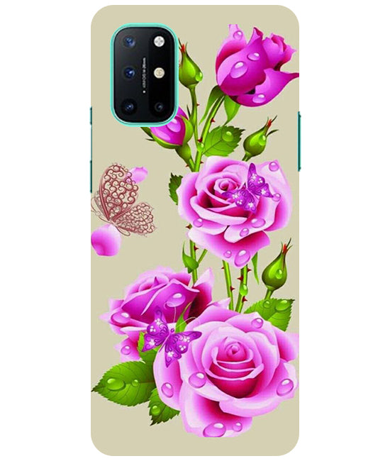 Flower Pattern 1 Design Back Cover For Oneplus 8T