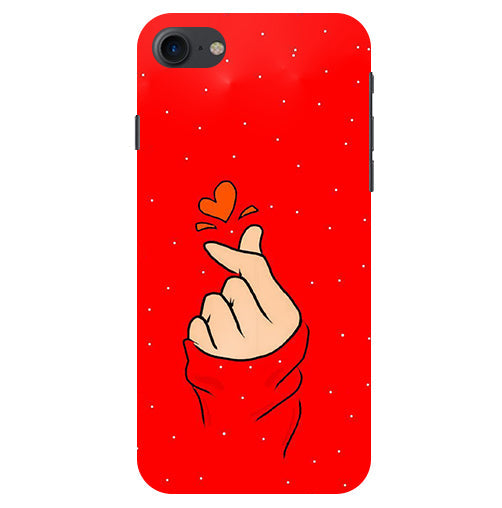 Finger Heart Back Cover For  Apple Iphone 7