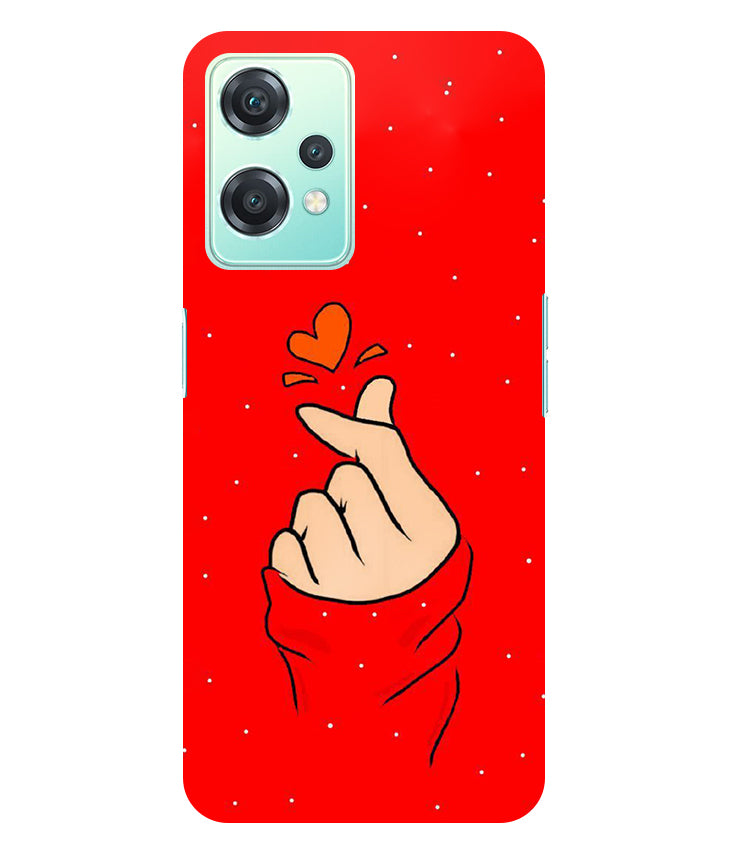 Finger Heart Back Cover For Oneplus Nord CE 2 Lite 5G