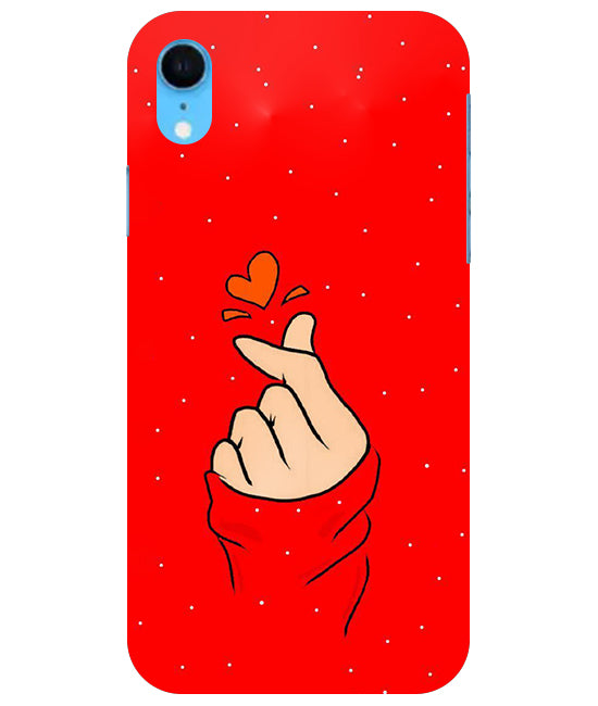 Finger Heart Back Cover For Apple Iphone Xr