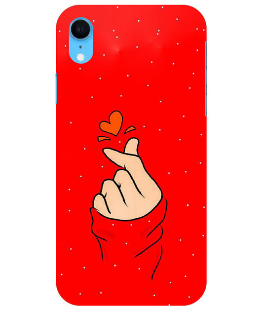 Finger Heart Back Cover For  Apple Iphone Xr