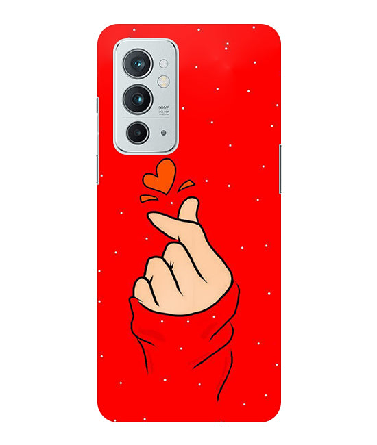 Finger Heart Back Cover For Oneplus 9RT