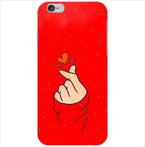 Finger Heart Back Cover For Apple Iphone 6/6S