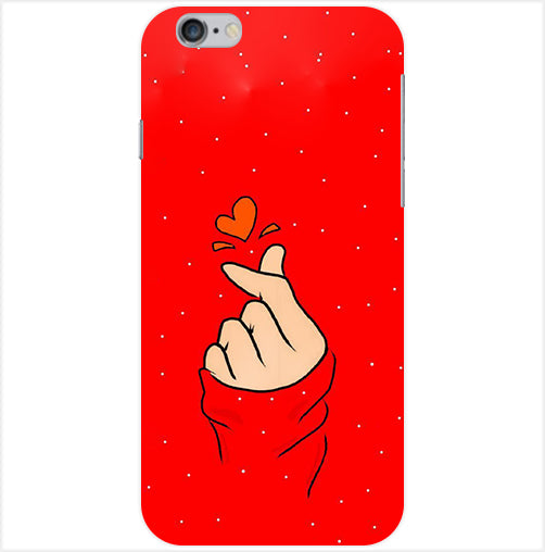Finger Heart Back Cover For  Apple Iphone 6/6S