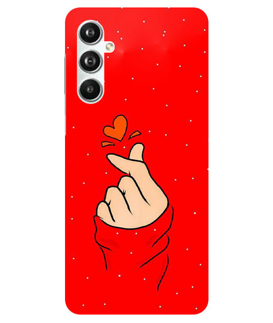 Finger Heart Back Cover For  Samsug Galaxy F54 5G / M54 5G