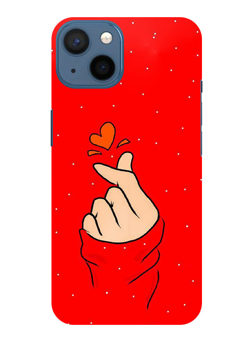 Finger Heart Back Cover For Apple Iphone 15