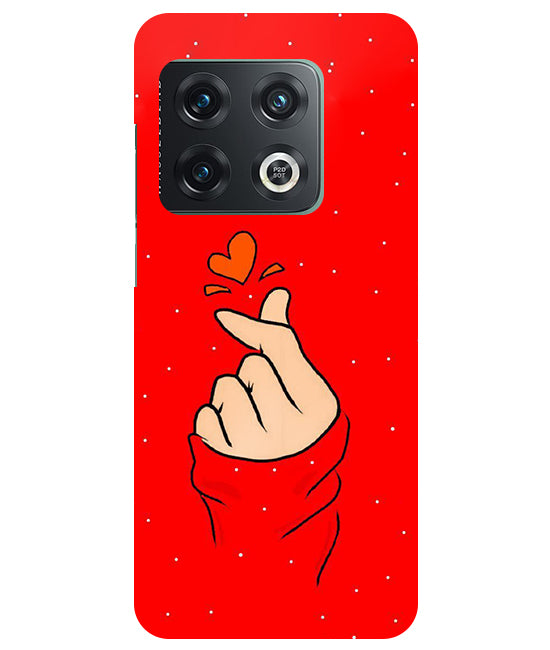 Finger Heart Back Cover For Oneplus 10 Pro 5G